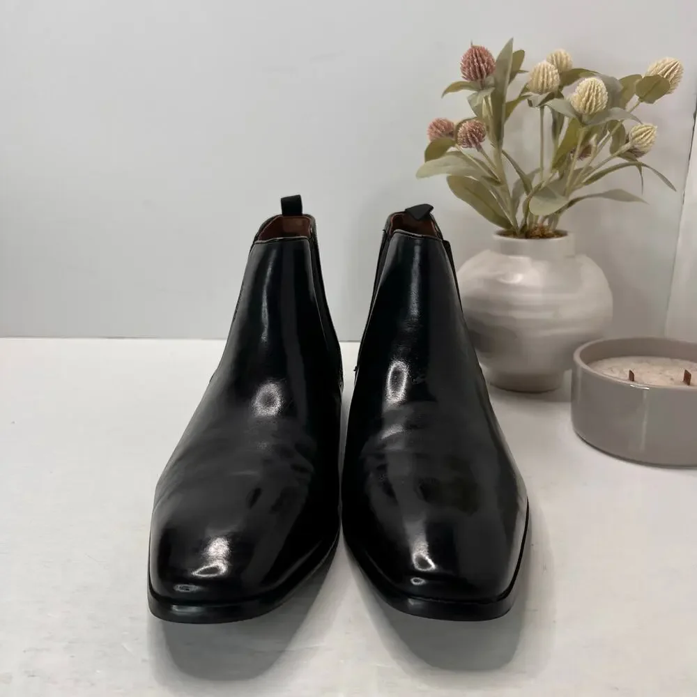 Tommy Hilfiger Sesame Chelsea Pull On Boots Black Memory Foam Men 13 Tried On